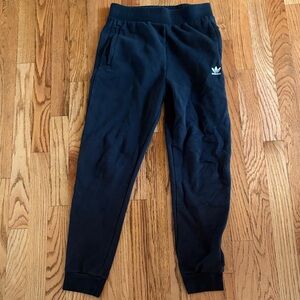 Used Adidas Kids size L Black Sweatpants with Logo